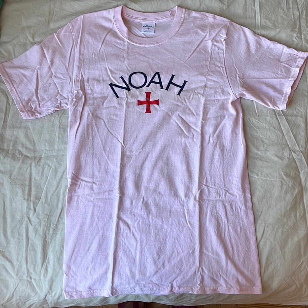 NOAH core logo tee pink